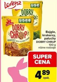 Carrefour Bajgle, krakersy, paluchy DOBRY CHRUP oferta