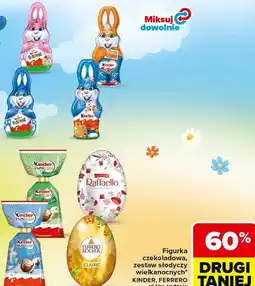Carrefour Figurka czekoladowa, zestaw słodyczy wielkanocnych KINDER, FERRERO oferta