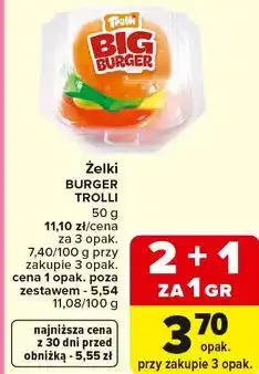 Carrefour Żelki BURGER TROLLI oferta