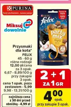 Carrefour Przysmaki dla kota* FELIX oferta