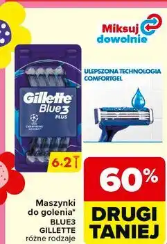 Carrefour Maszynki do golenia BLUE3 GILLETTE oferta