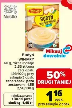 Carrefour Budyń WINIARY oferta
