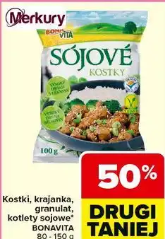Carrefour Kostki, krajanka, granulat, kotlety sojowe BONAVITA oferta