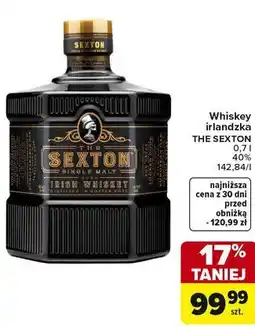 Carrefour Whiskey irlandzka THE SEXTON oferta
