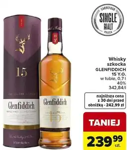 Carrefour Whisky szkocka GLENFIDDICH 15 Y.O oferta