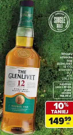 Carrefour Whisky szkocka THE GLENLIVET 12 Y.O oferta
