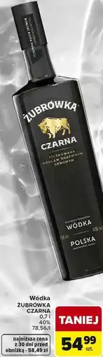 Carrefour Wódka ŻUBRÓWKA CZARNA oferta