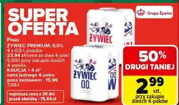 Carrefour Piwo ŹYWIEC PREMIUM, 0,0% oferta