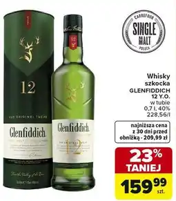 Carrefour Whisky szkocka GLENFIDDICH 12 Y.O oferta