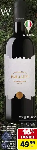Carrefour Wino VARVAGLIONE PARALUPI APPASSIMENTO oferta