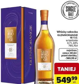 Carrefour Whisky szkocka GLENMORANGIE 18 Y.O oferta
