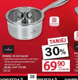 Selgros Zwieger Rondel 16 cm Caldo oferta