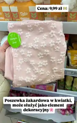Dino Poszewka żakardowa w kwiatki oferta