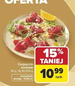 Carrefour Carpaccio wołowe oferta