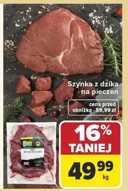 Carrefour Szynka z dzika na pieczeń oferta