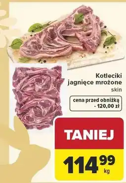 Carrefour Kotleciki jagnięce mrożone skin oferta