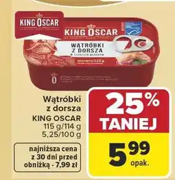 Carrefour Wątrobki z dorsza oferta
