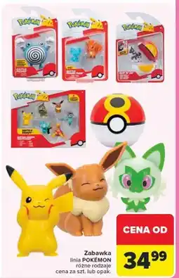 Carrefour Zabawka linia Pokémon różne rodzaje oferta