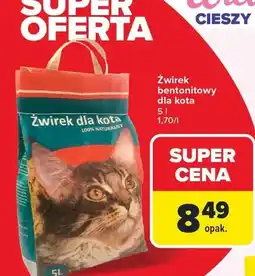 Carrefour Żwirek bentonitowy dla kota oferta
