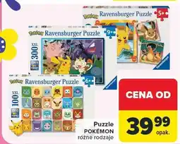 Carrefour Puzzle Pokémon różne rodzaje oferta
