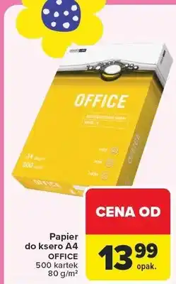 Carrefour Papier do ксеro A4 OFFICE 500 kartek 80 g/m² oferta