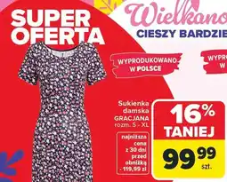 Carrefour Sukienka damska gracjana oferta