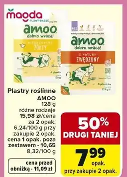 Carrefour Plastry roślinne amoo różne rodzaje oferta