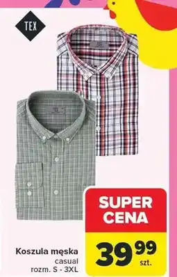 Carrefour Koszula męska casual oferta