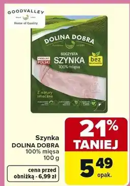 Carrefour Szynka 100% mięsa oferta