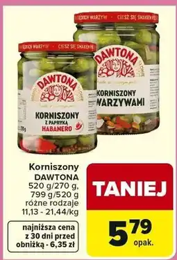 Carrefour Korniszony z papryką habanero oferta
