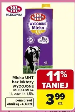 Carrefour Mleko UHT bez laktozy Wydojone oferta