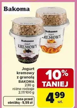 Carrefour Jogurt kremowy z granolą oferta