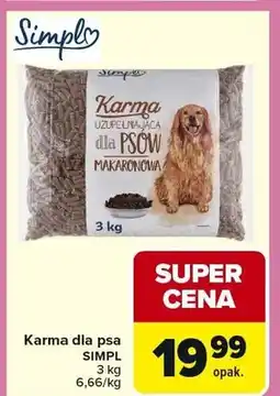 Carrefour Karma uzupełniająca dla psów makaronowa oferta