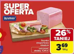 Carrefour Szynka eksportowa oferta