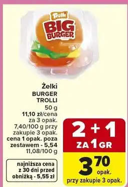 Carrefour Żelki burger oferta