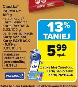Carrefour Ciastka Palmiers oferta