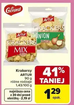 Carrefour Krakersy różne rodzaje oferta