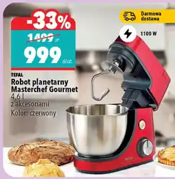 Biedronka Robot planetarny Masterchef Gourmet 4,6 l z akcesoriami kolor: czerwony oferta