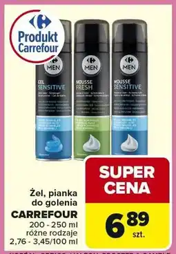 Carrefour Żel sensitive do golenia oferta
