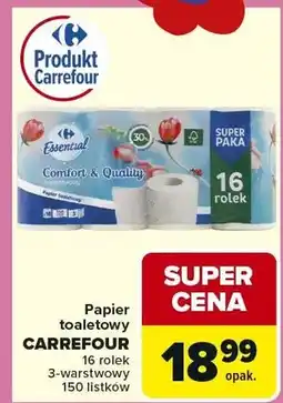 Carrefour Papier toaletowy 3-warstwowy 150 listków oferta
