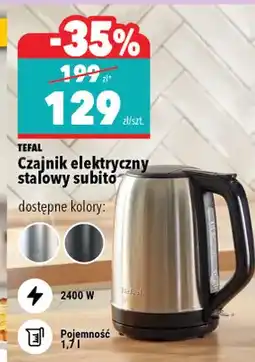 Biedronka Czajnik elektryczny stalowy subito dostępne kolory oferta