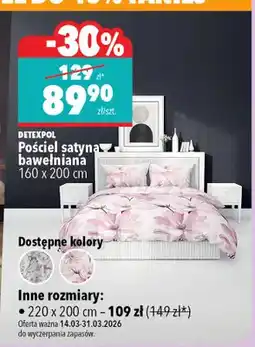 Biedronka Pościel satynowa bawełniana 160 x 200 cm oferta