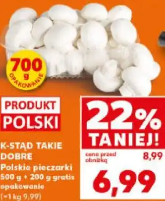 Kaufland K-STĄD TAKIE DOBRE Polskie pieczarki oferta