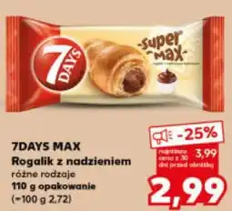Kaufland 7DAYS MAX Rogalik z nadzieniem oferta