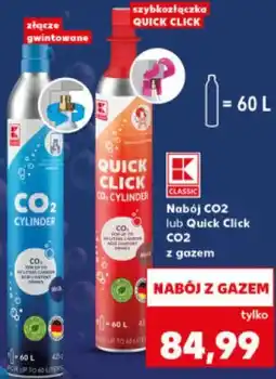 Kaufland K-CLASSIC Nabój CO2 lub Quick Click CO2 z gazem oferta