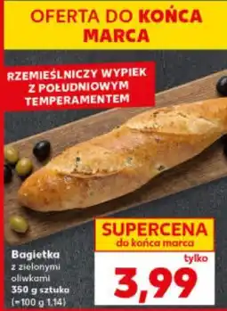 Kaufland Bagietka z zielonymi oliwkami oferta
