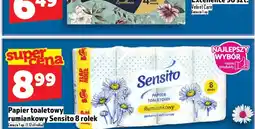 Topaz Papier toaletowy rumiankowy Sensito 8 rolek oferta