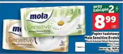 Topaz Papier toaletowy Mola Sensitive 8 rolek oferta