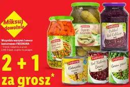 Lidl Wszystkie warzywa i owoce konserwowe FRESHONA oferta