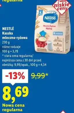 Lidl NESTLÉ Kaszka mleczno-ryżowa oferta